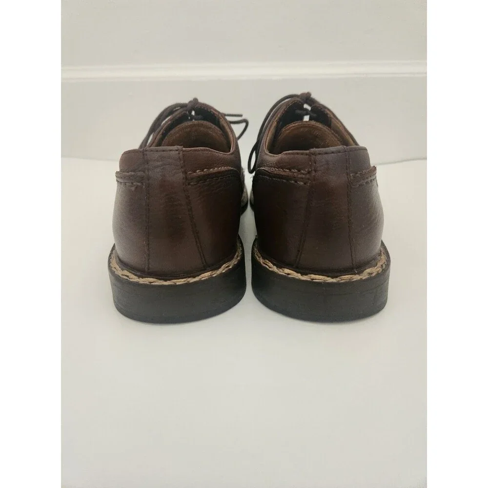 John Varvatos Size 9 M Brown Oxford Leather Dress Shoes Men